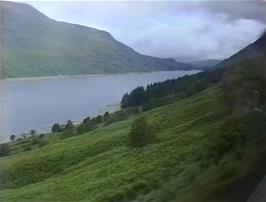 Loch Traig, in the remote Rannoch Moor, as seen from the train
